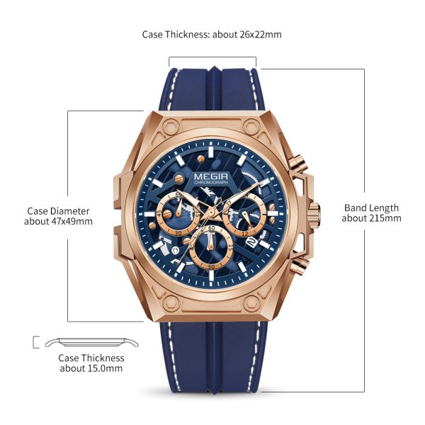 ساعت مچی مردانه مگیر مدل MEGIR 2097