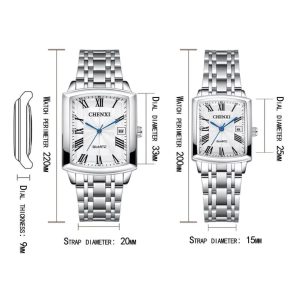 ساعت مچی ست زنانه و مردانه چنکسی مدل CHENXI 079