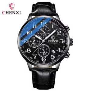 ساعت مچی مردانه چرم چنکسی مدل CHENXI 947