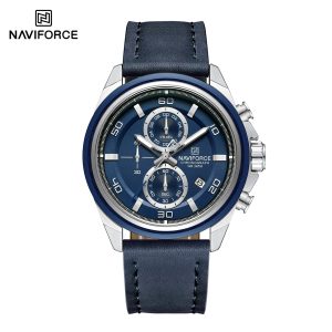 ساعت مچی مردانه نیوی فورس چرمی مدل NAVIFORCE 8075
